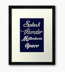 Disneyland Mountains-White Framed Print