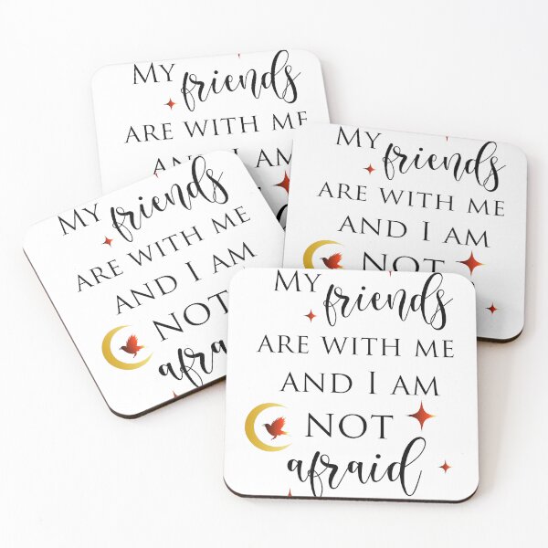 Item preview, HOEAB Crescent City Quotes- My friends are with me and I am not afraid designed and sold by Loveofbookshop.