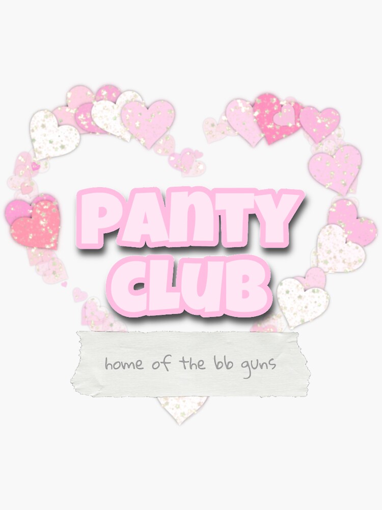 "panty club logo 2020" Sticker for Sale by Redbubble