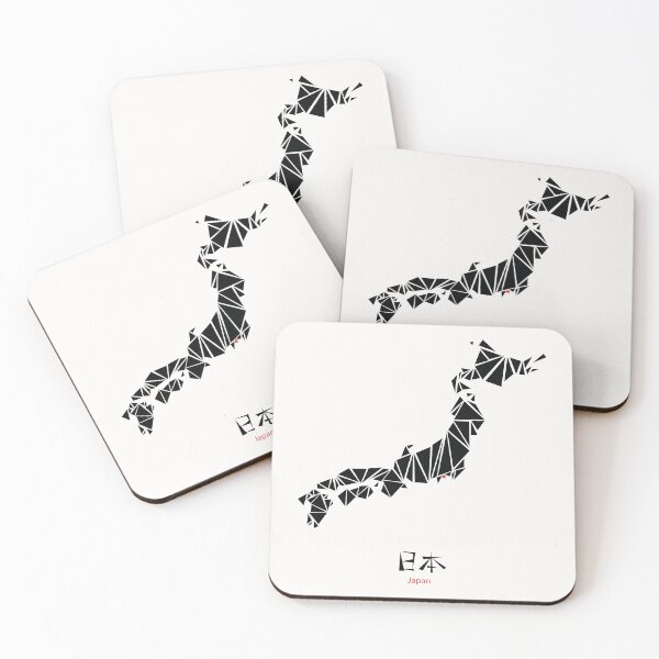 Item preview, Abstract Geometric Map of Japan Drawing designed and sold by MariOyama.