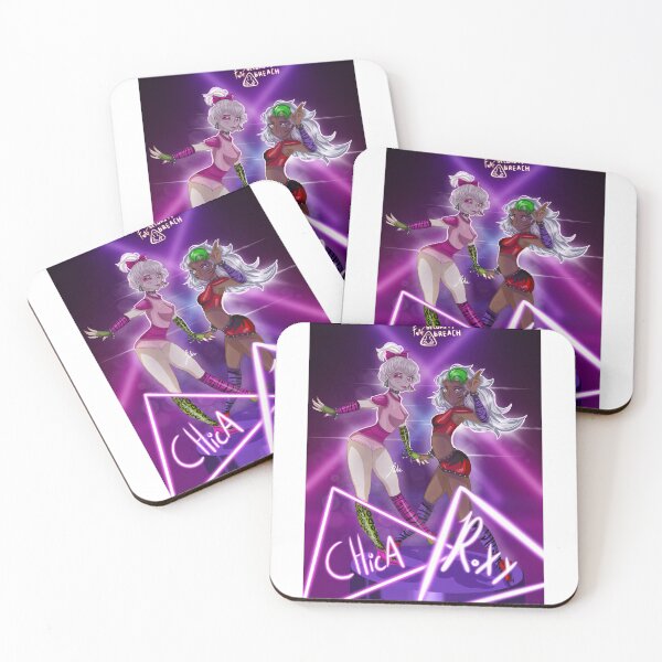 Item preview, Glam rock Chica y Roxy designed and sold by Pinkyturquoise.