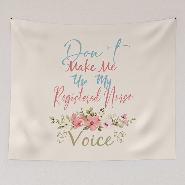 Item preview, Don't Make Me Use My Registered Nurse Voice - Funny Registered Nurse Quote Gift Idea For Men and Womens designed and sold by Mmmm3344.