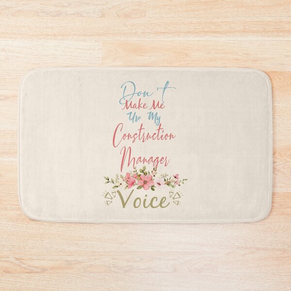 Item preview, Don't Make Me Use My Construction Manager Voice - Funny Construction Manager Quote Gift Idea For Men and Womens designed and sold by Mmmm3344.