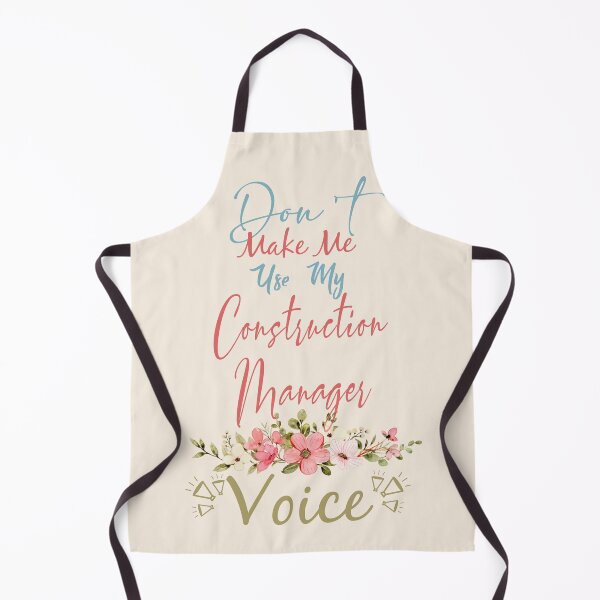 Item preview, Don't Make Me Use My Construction Manager Voice - Funny Construction Manager Quote Gift Idea For Men and Womens designed and sold by Mmmm3344.