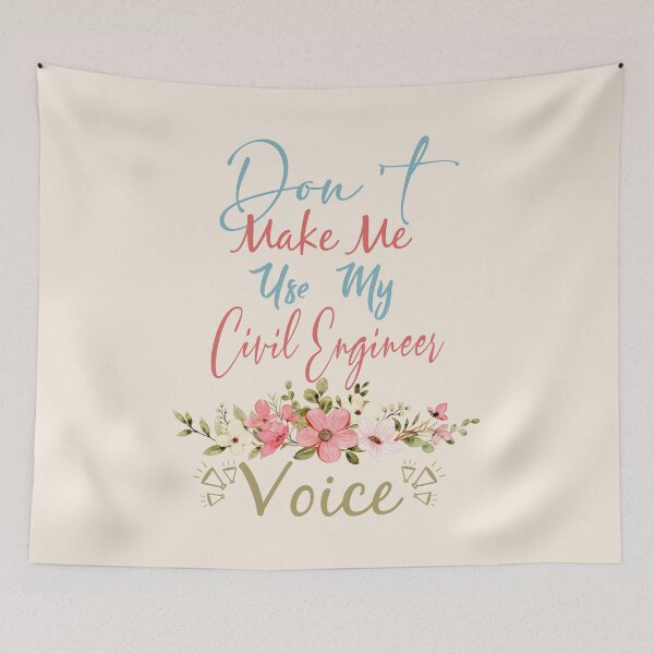 Item preview, Don't Make Me Use My Civil Engineer Voice - Funny Civil Engineer Quote Gift Idea For Men and Womens designed and sold by Mmmm3344.