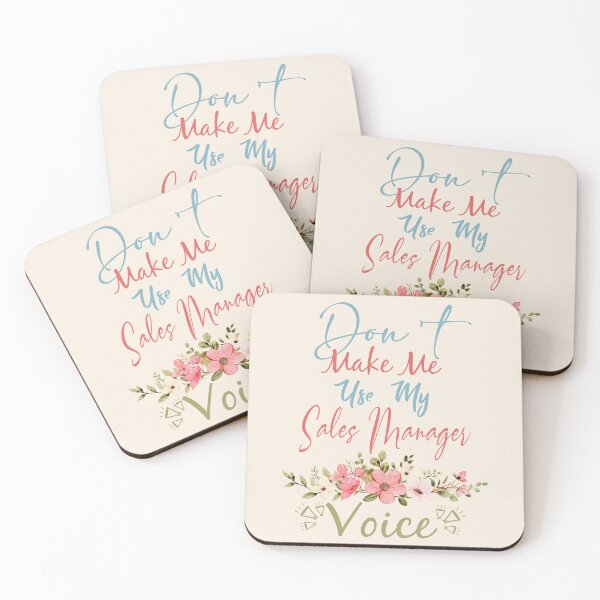 Item preview, Don't Make Me Use My Sales Manager Voice - Funny Sales Manager Quote Gift Idea For Men and Womens designed and sold by Mmmm3344.