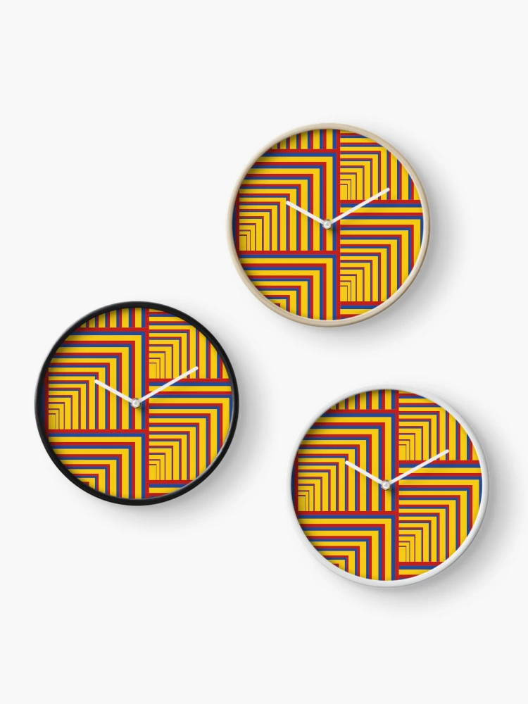 Thumbnail 3 of 4, Clock, STRIPES designed and sold by SomethingDrawTo.