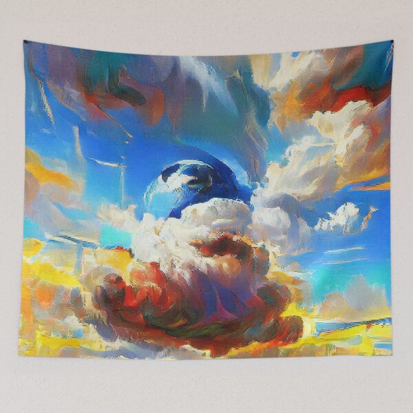Item preview, Clouds up the Sky Nature Landscape Art Work paintings. designed and sold by Sloyar.