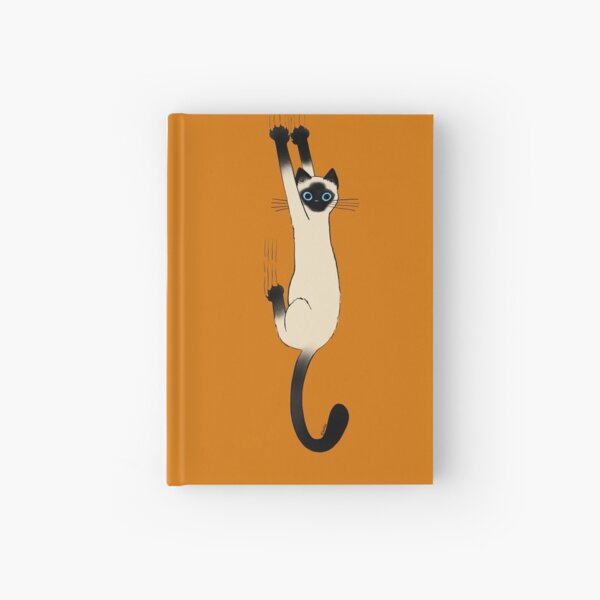 Item preview, Siamese Cat Hanging On with Claws Funny Cat Holding On designed and sold by Jenn Inashvili.