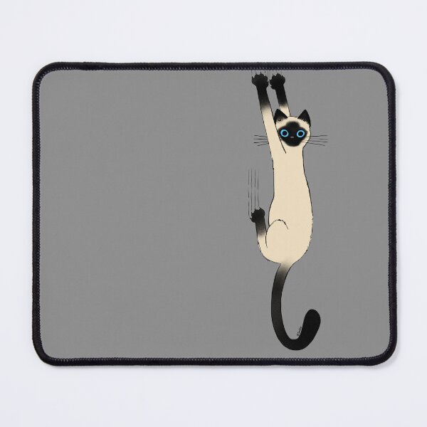 Item preview, Siamese Cat Hanging On with Claws Funny Cat Holding On designed and sold by Jenn Inashvili.