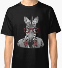 Hipster Zebra Classic T-Shirt