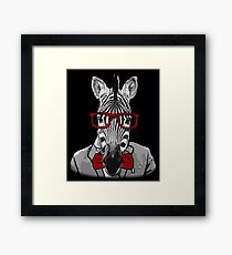 Hipster Zebra Gerahmtes Wandbild