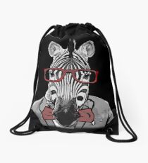 Hipster Zebra Rucksackbeutel