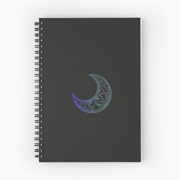 Aperçu de l'œuvre Croissant de lune décoré - style d'ornementation ancienne - coloré avec un fond sombre créée et vendue par MoAzim.