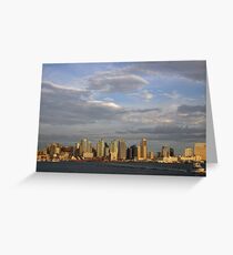 DOWNTOWN SUNSET Greeting Card