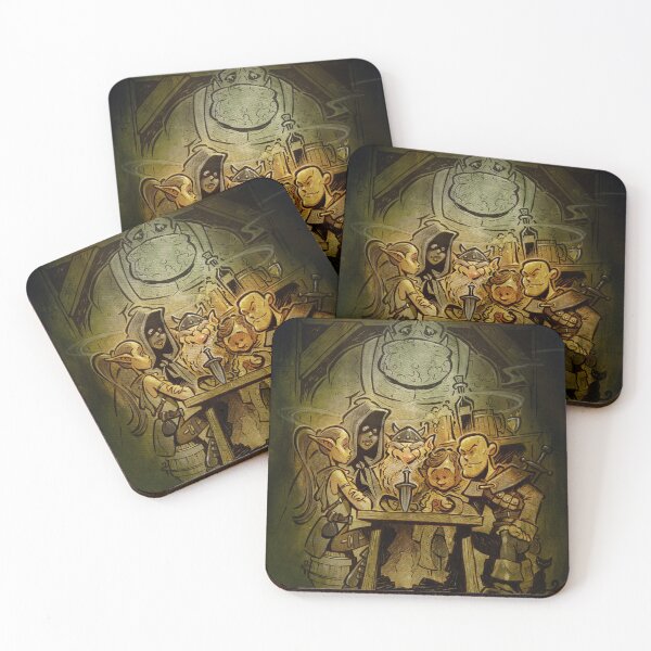 Item preview, Adventuring Party at the Tavern in colour designed and sold by PenandForge.