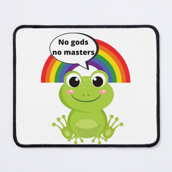 Item preview, LGBT Chaos Frog: No Gods, No masters designed and sold by Infuriating.