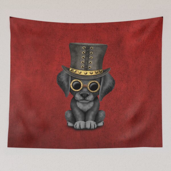 Item preview, Black Steampunk Puppy Dog designed and sold by JeffBartels.