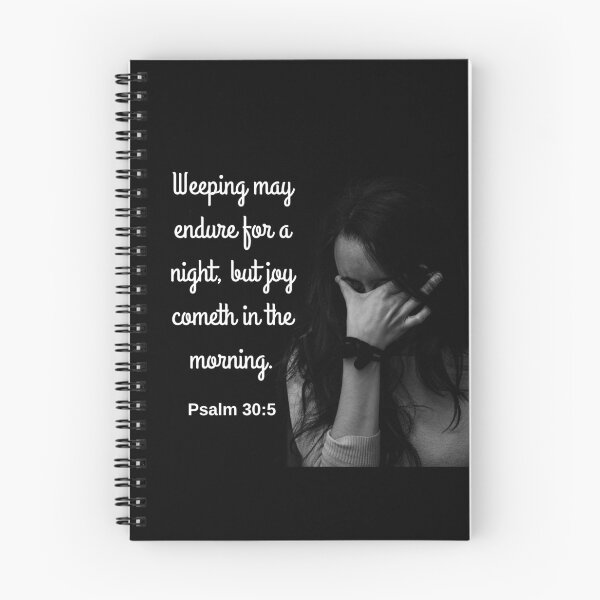 Item preview, Psalm 30:5 KJV designed and sold by Caregiverology.