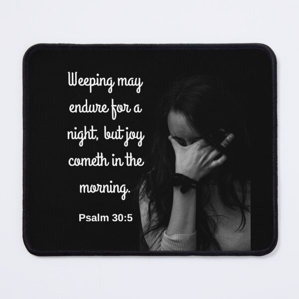 Item preview, Psalm 30:5 KJV designed and sold by Caregiverology.