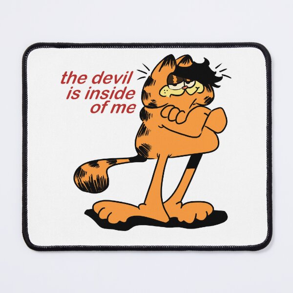 Item preview, emo garfield 'the devil is inside of me' designed and sold by awful rad.