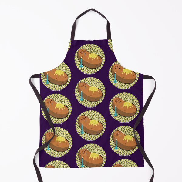 Item preview, Stoned baked potato with bong Psychedelic Background Version 1 designed and sold by YomeHayin.