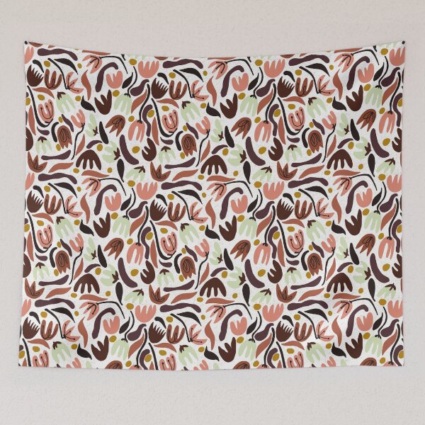 Item preview, Blush and ivory abstract floral designed and sold by SisterlyLove.
