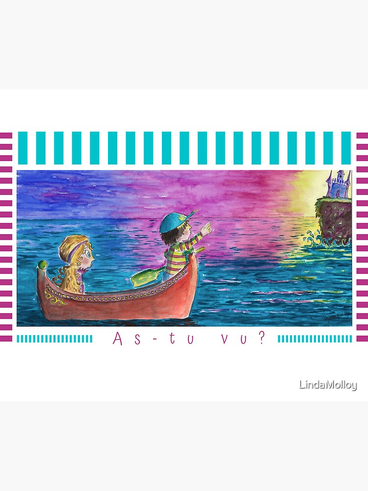 Aperçu 5 sur 5. Tapis de souris avec l'œuvre Linda Molloy - "As-tu vu?" créée et vendue par LindaMolloy.