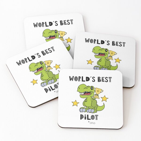 Item preview, Funny Pilot, Worlds Best Pilot, Pilot Humor, Dinosaur, T Rex, Tyrannosaurus, Animal, World Greatest, Cute Dino designed and sold by iHeartDinosaurs.