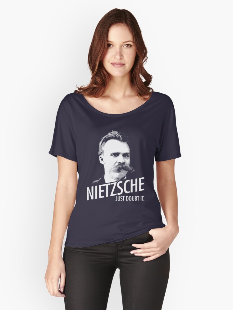 Thumbnail 1 of 3, Relaxed Fit T-Shirt, Nietzsche JUST DOUBT IT. designed and sold by deliverables.