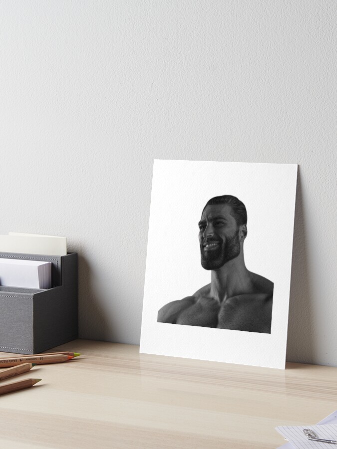 Giga Chad | Art Board Print