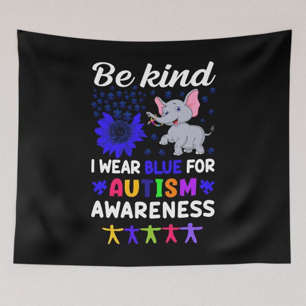 Item preview, Be Kind Wear Blue For Autism Awareness, World Autism Awareness Day designed and sold by WanderTravels.