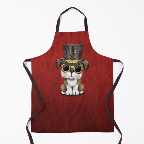 Item preview, Steampunk Bulldog Puppy Red designed and sold by JeffBartels.