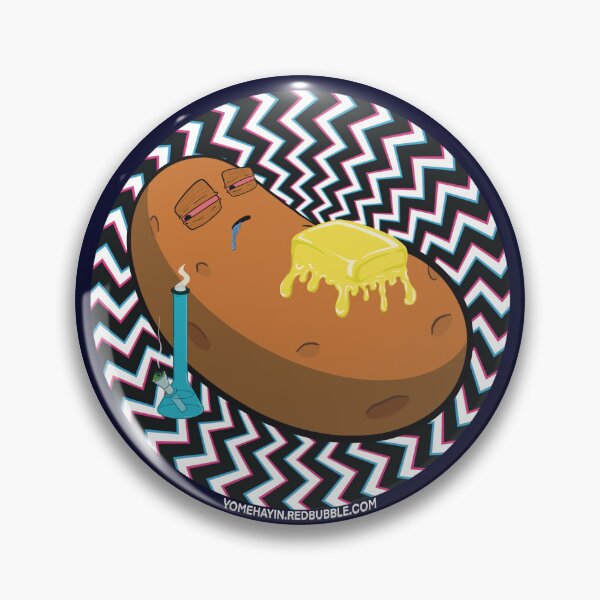 Item preview, Stoned baked potato with bong Psychedelic Background Version 3 designed and sold by YomeHayin.