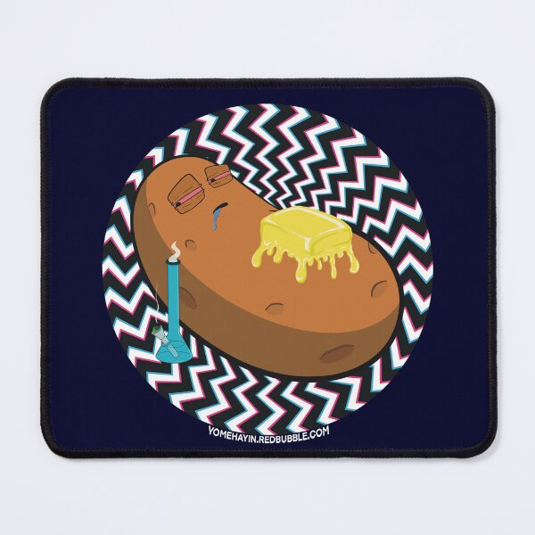 Item preview, Stoned baked potato with bong Psychedelic Background Version 3 designed and sold by YomeHayin.