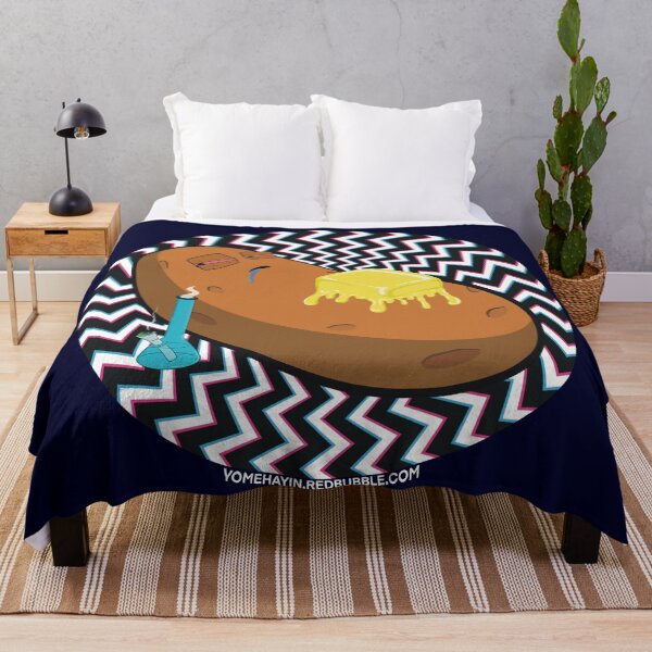 Item preview, Stoned baked potato with bong Psychedelic Background Version 3 designed and sold by YomeHayin.