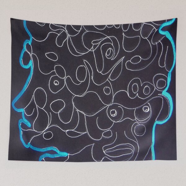 Item preview, Black Blob 6 designed and sold by Discordant Dreams Art.