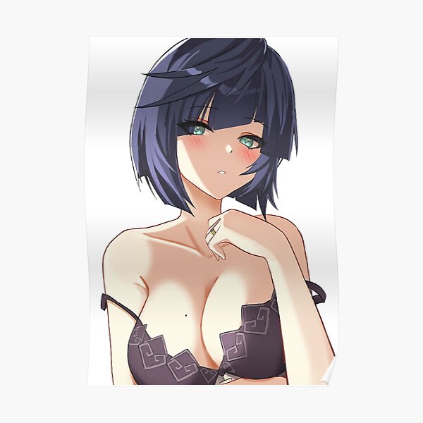 Yelan In Underwear Genshin Impact Anime Girl Waifu Hot Poster For Sale By Waifusama Redbubble