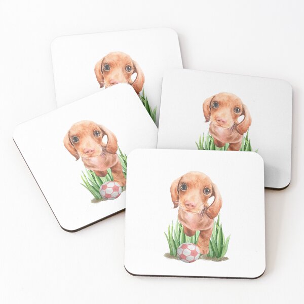 Item preview, Dachshund with Ball designed and sold by HappyLifeCreate.
