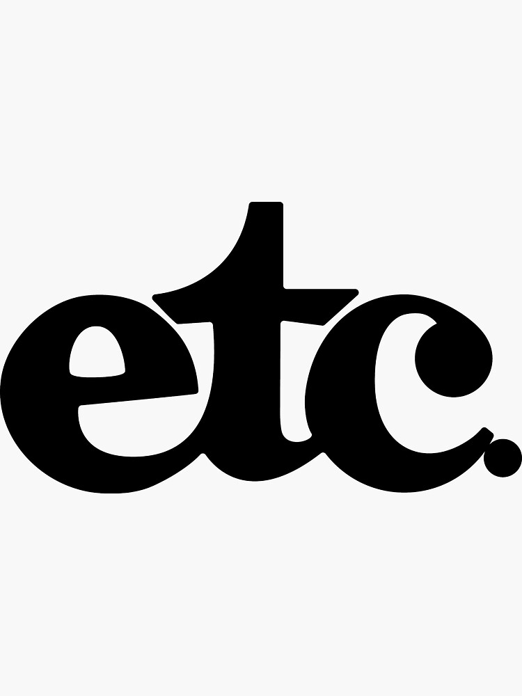 etc. Sticker