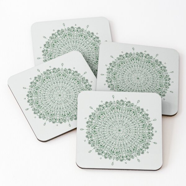 Item preview, Shades of green mandala designed and sold by lilletk.