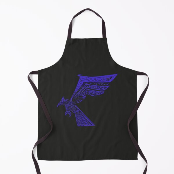Item preview, Winged eagle/bird illustration decoration Viking style - blue with dark background designed and sold by MoAzim.
