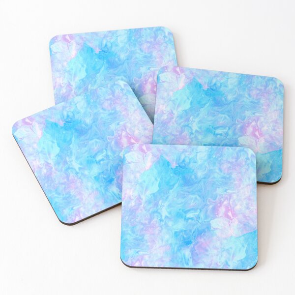 Item preview, Light Blue and Pink Fluid Abstract designed and sold by nimreninmu.