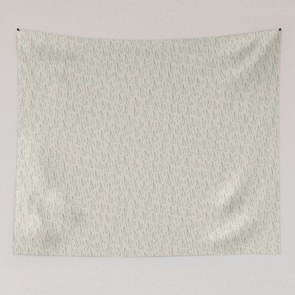 Item preview, Rain Drops Simple Pattern Inky Outlines designed and sold by haximica.