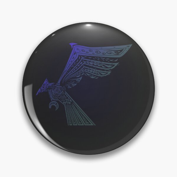 Item preview, Winged eagle/bird illustration decoration Viking style - colored with dark gradient background designed and sold by MoAzim.