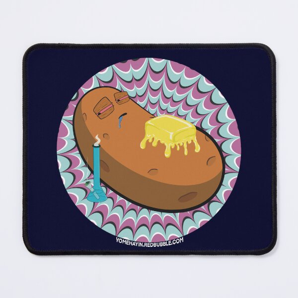 Item preview, Stoned baked potato with bong Psychedelic Background Version 5 designed and sold by YomeHayin.