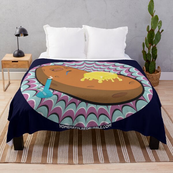 Item preview, Stoned baked potato with bong Psychedelic Background Version 5 designed and sold by YomeHayin.