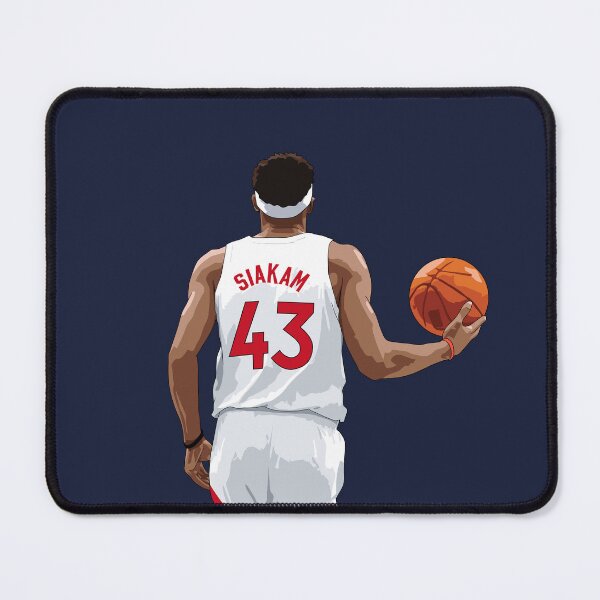 Item preview, Pascal Siakam with Ball Above Waist White Qiangy designed and sold by qiangdade.