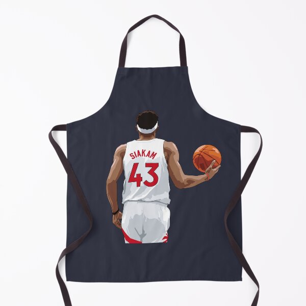 Item preview, Pascal Siakam with Ball Above Waist White Qiangy designed and sold by qiangdade.