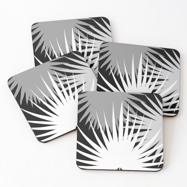 Item preview, Tropics In Black and White III tropical fan palm leaf designed and sold by Glimmersmith.